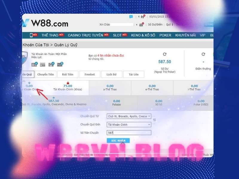 Cách rút tiền từ tài khoản W88 Cách rút tiền từ tài khoản W88